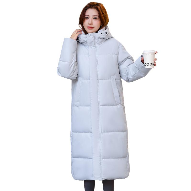 Winter cotton-padded clothes medium and long graphene new down cotton-padded clothes, piled and thickened cold-proof cotton-padded jackets