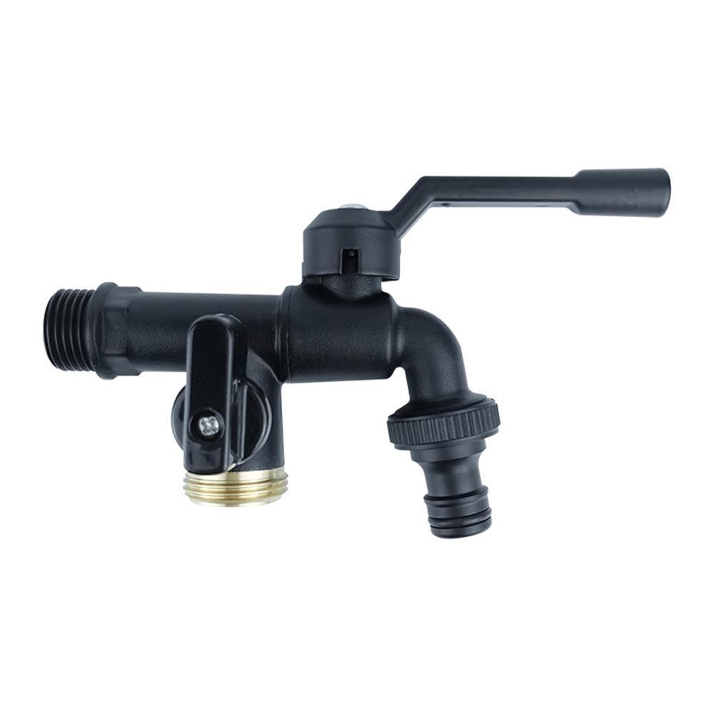 All Copper Tap Water Faucet One Into One Out 4/6/8 Points Valve Switch Thread Garden Irrigation Tank Tap Connector