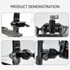 Precise Camera Rail Clamp Adapter With Double Thread Size1/4 And 3/8 Aluminum Construction For Professional Photography Gear