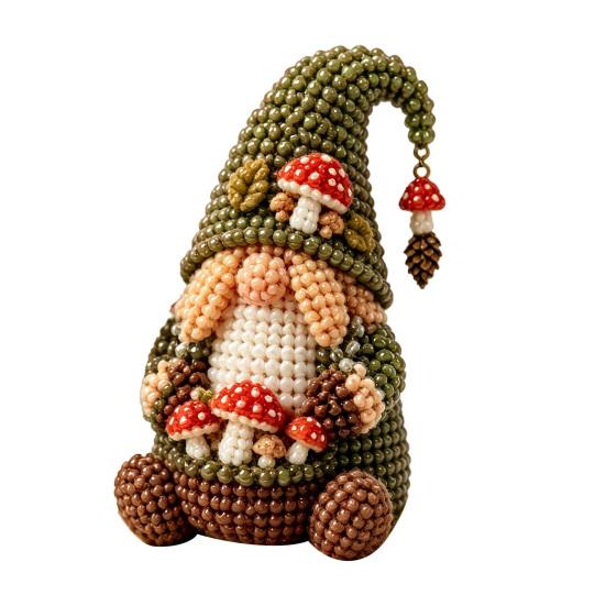 Kit de Manualidades de Cuentas de Gnomo, Kit DIY de Gnomo de Cuentas Diminutas, Lindo Kit de Arte de Gnomo con Cuentas para Adultos Adolescentes Decoración Única para el Hogar Regalo Hecho a Mano