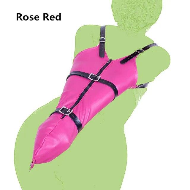 Paže za zády Armbinder Restraints Kožený Zip Pouta Sexuální hračky pro muže Ženy Fetiš Bdsm Bondage Otrok Role Play Flirt