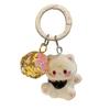 Keychain Pendant Three-dimensional Cat Bell Sound Keyring Keys Bags Phone Lanyard Versatile Hanging Ornament
