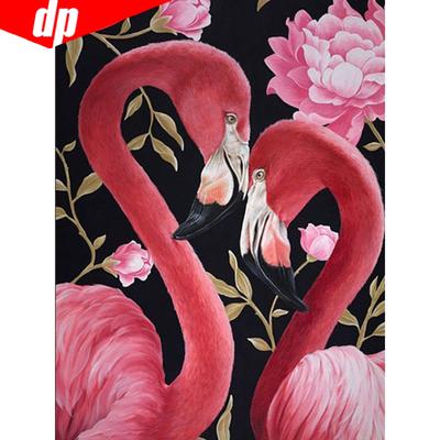 5D „pasidaryk pats“ pilnas apvalus deimantinis paveikslas flamingo kalnų krištolinio akmens mozaikinis deimantinis siuvinėjimas