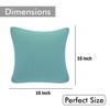 Cotton Canvas Decorative Cushion Covers, (16 X 16 Inches), Set Of 5, Multicolour, 250 Tc