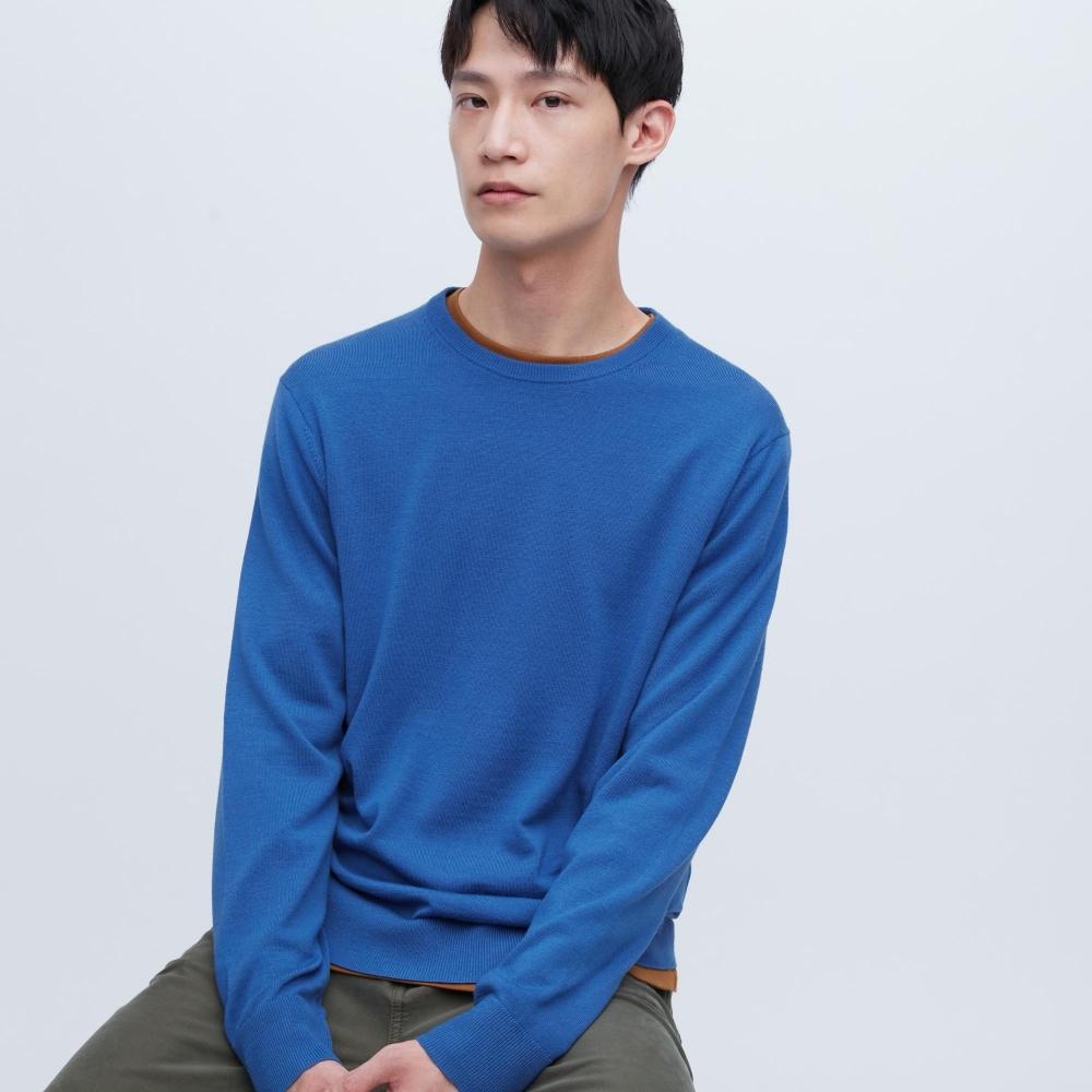 Uniqlo Japan Extra Fine Merino Crew Neck Sweater  Long Sleeve 