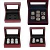 Casket Jewelry Fashion Simple Exquisite Girls Ring Jewelry Porous Mahogany Set