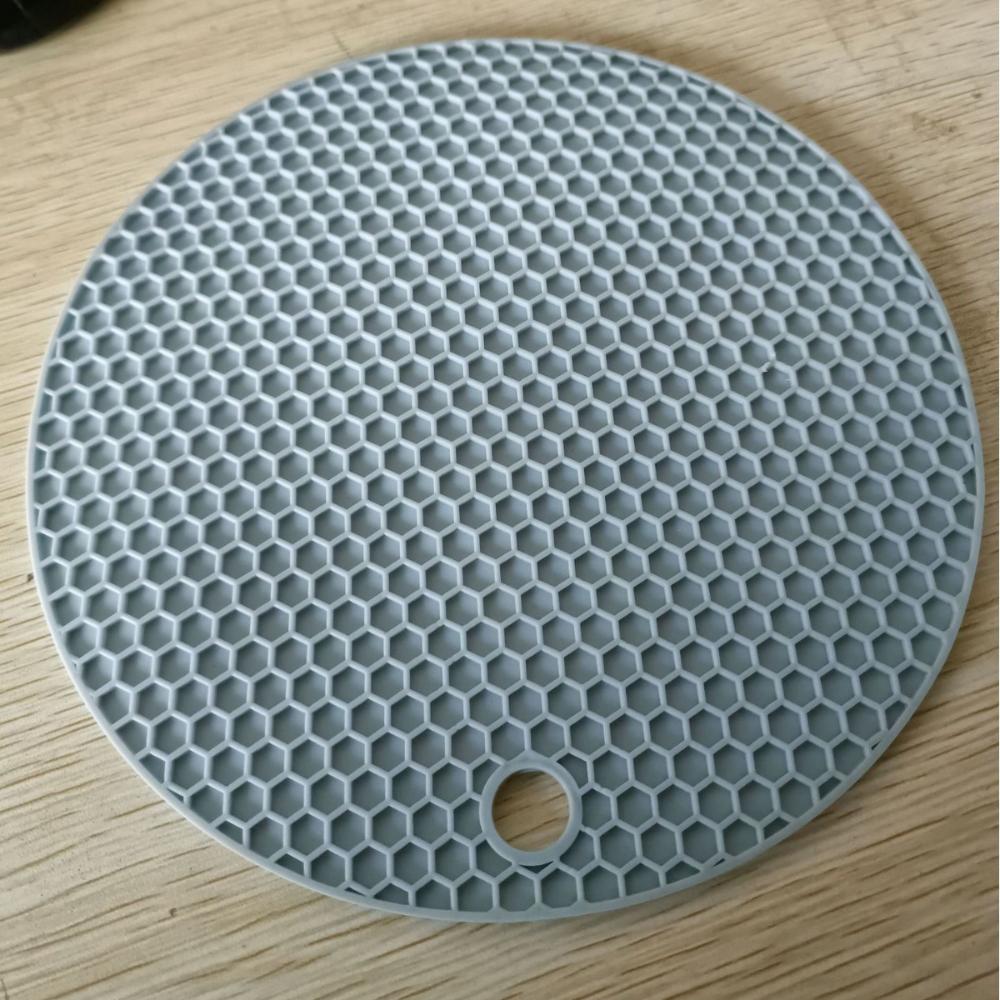 

Круглая силиконовая подставка Нескользящая термостойкая подставка для кухни и обеденного стола 1pcs синий