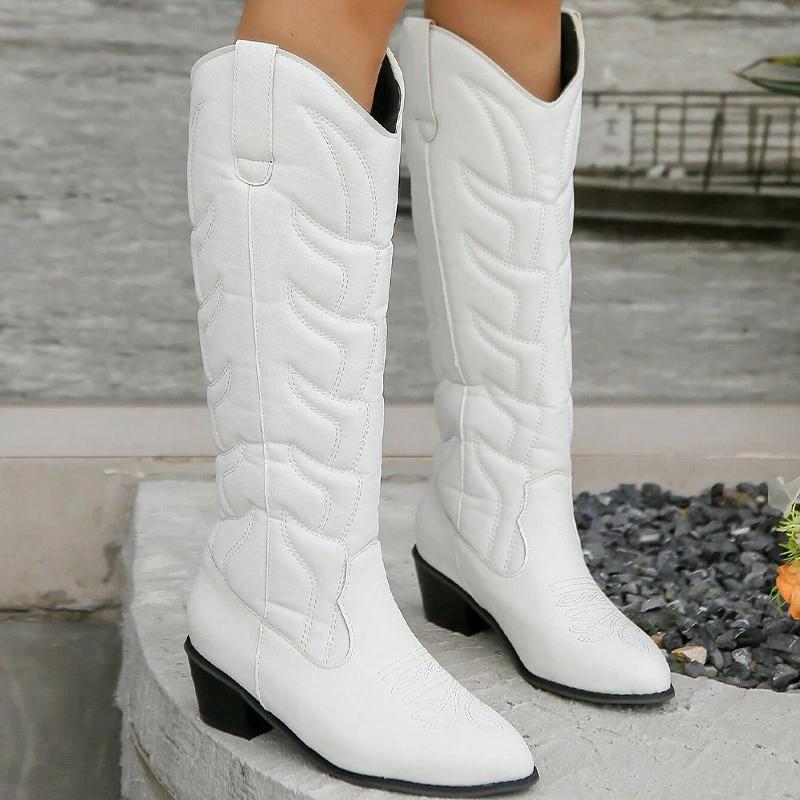 

Остроносые женские зимние сапоги средней высоты на среднем каблуке, дизайнерская модная обувь для женщин, тренд 2024 года, ботинки челси, новинка зимы, женские ботинки 38 белый