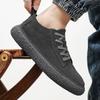 Herren Dicksohlige Board Schuhe Retro Trendy Qualität Party Outdoor Freizeit Geschäftsaktivitäten Herren Walking Grau Schnürschuhe