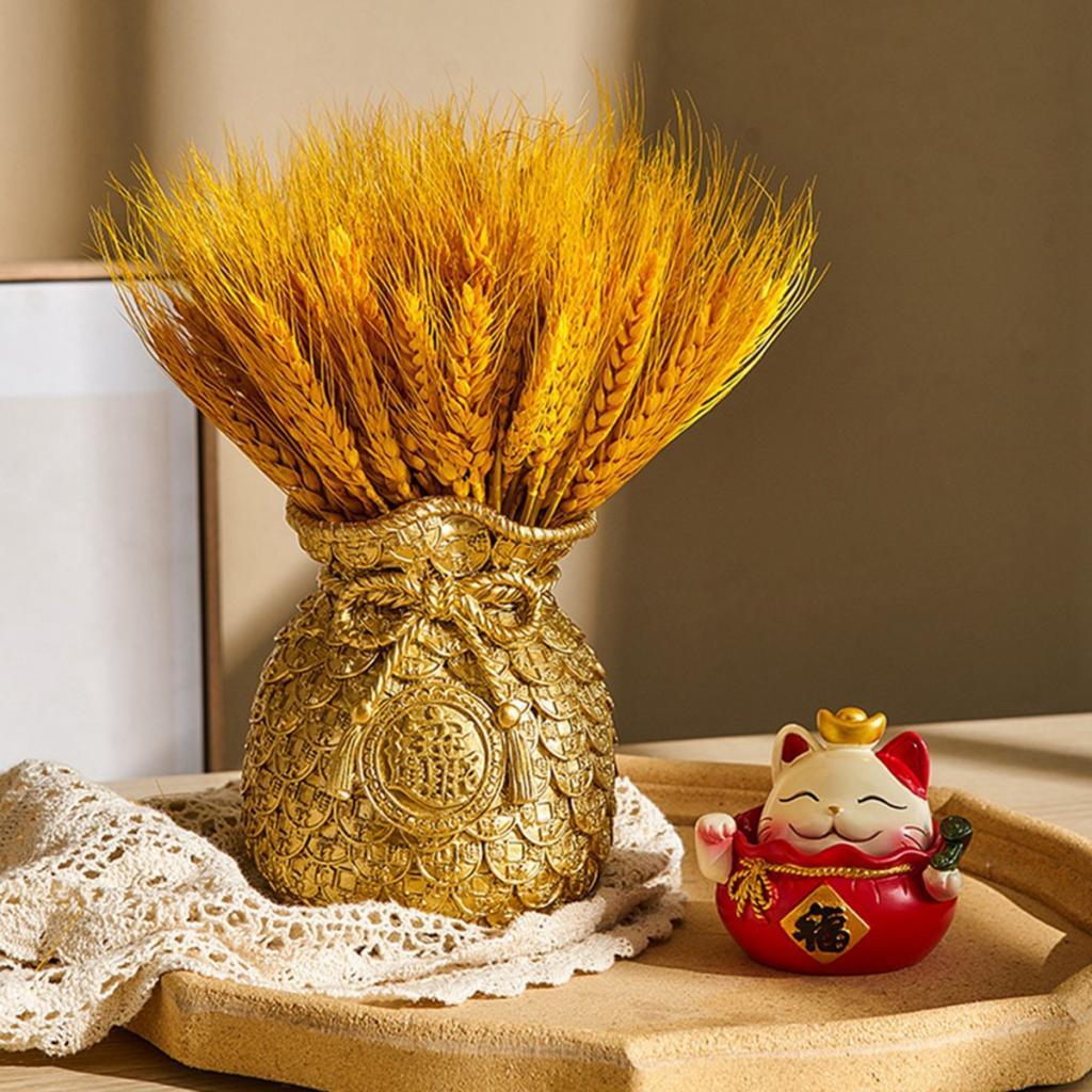 Chinese Flower Vase Planter Pot Money Bag Shape Piggy for Home Decor Gift Cabinet