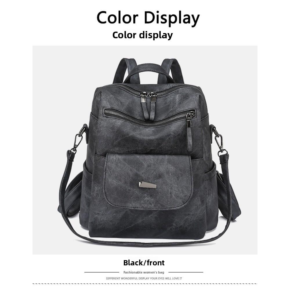 Backpack Backpack Women's Large Capacity Women's Backpack Backpack Women's Bag PU Women's Bag