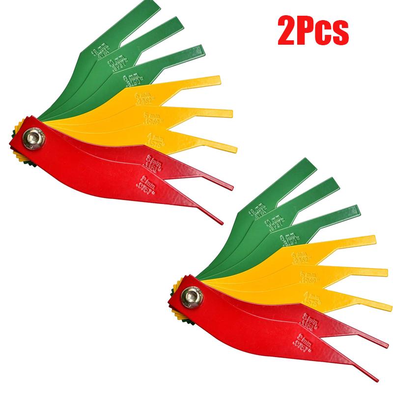 New 8 In 1 Brake Pad Measuring Tool Gauge Feeler Tester Scale Lining Thickness Wear Meter Thickness Gauge Handy Measuring