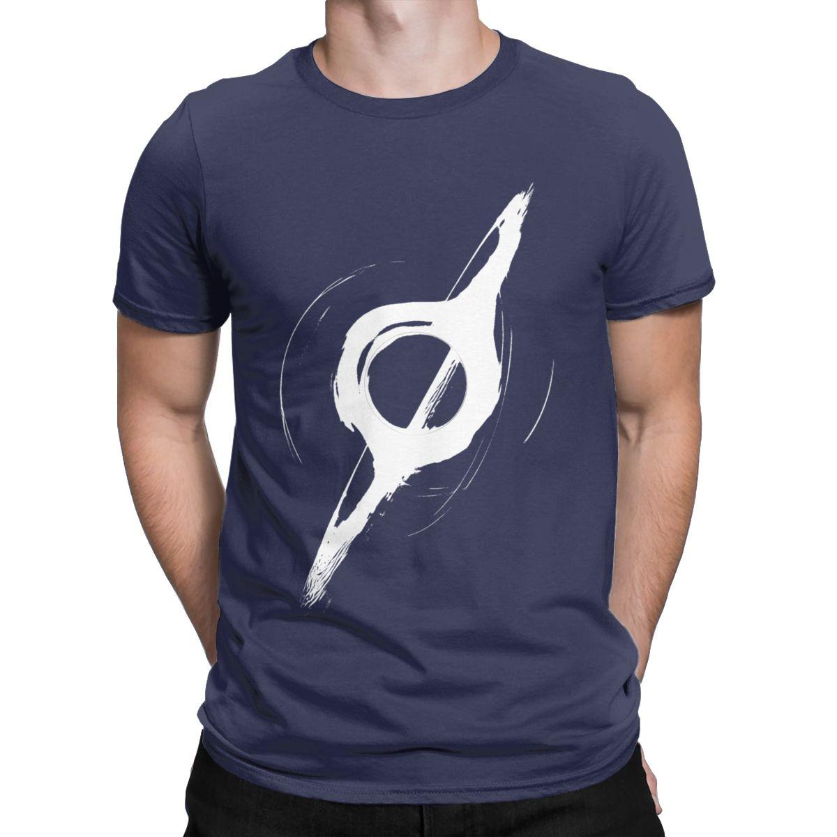 

Black Hole Interstellar Gargantua Gothic Men T Shirt Crazy Tees Short Sleeve Crewneck T-Shirt Pure Cotton Plus Size Tops 4XL