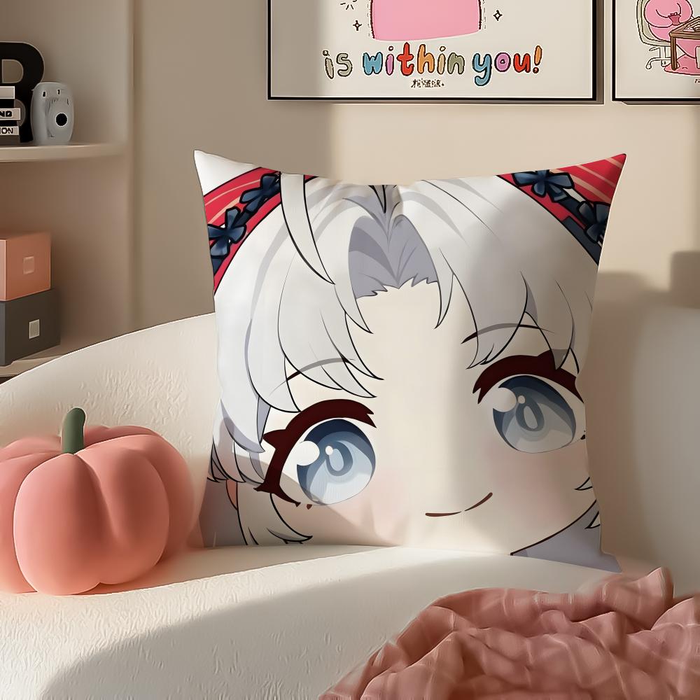 

Game immersive Wuthering Waves CANTARELLA Cushion Cover Pillowcase Short Plush Invisible zipper Room Sofa Cushion Cover 30X30cm