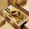 Eagle Pattern Art Golden Phone Case For Samsung A50 A51 A52 A53 A54 A55 A56 A57 A71 A72 A73 A31 A32 A34 A36 A37 A30s Glass Cover