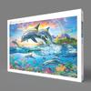 APPLEONE 1000-894 Dolphin Parade (Adrian Chesterman) Marine Art 1000-Piece (75 X 50 Cm) Jigsaw Puzzle Made In Japan