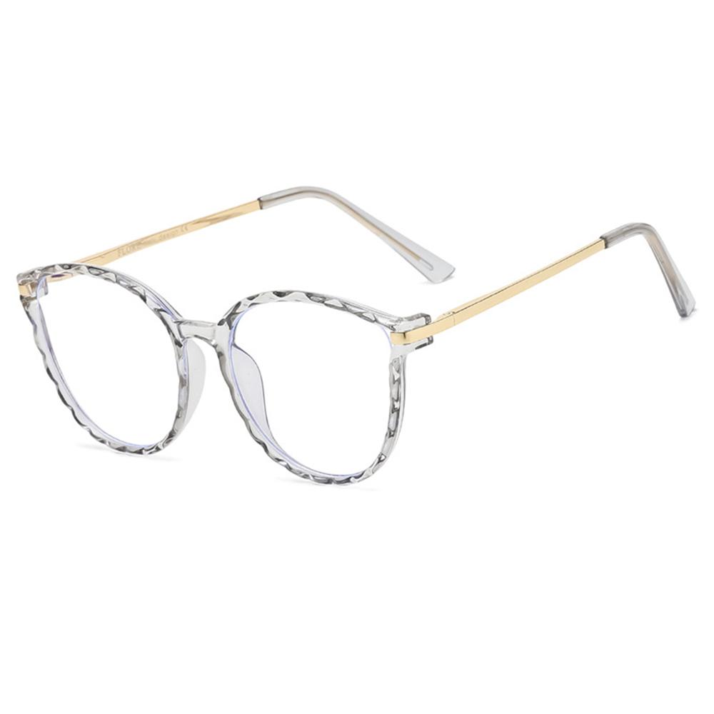 Fashion Anti Blue Light Glasses Women Computer Eyewear Designer Cat Eye Glasses Eyeglasses Lady Clear Optical Goggle Frame New
