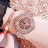 Casual Business Full Diamond Fashion Kreatywny kwarcowy zegarek damski