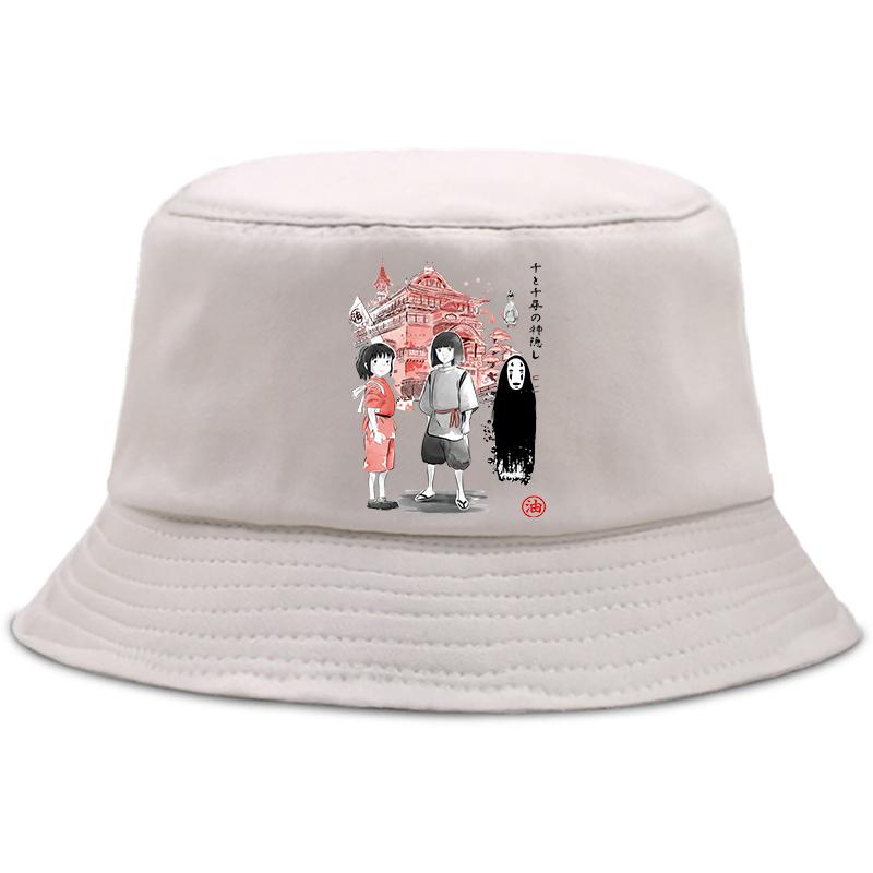 Totoro Studio Ghibli Sommerhut Damen Unisex Ullzang Spirited Away Panama Bob Eimerhut Das Design Flat Visor Anime Fischerhut