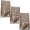 Imaa (Ima) Imabari Handtuch Zertifiziertes Schlankes Badetuch 3er-Set, Dünn, Saugfähig, Schnelltrocknend, Hergestellt in Japan, 100% Baumwolle, Saunanutzung, Hellbraun