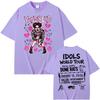 Youngblud Idols The World Tour 2026 Graphic Tshirts Unisex Women High Street Vintage Oversized Tshirt Casual 100 Cotton T Shirts