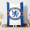 1pc Blanket - Chelsea FC logo Print Design, Lightweight Blanket for Sofa, Bed- Soft &Warm, Gift for All Seasons