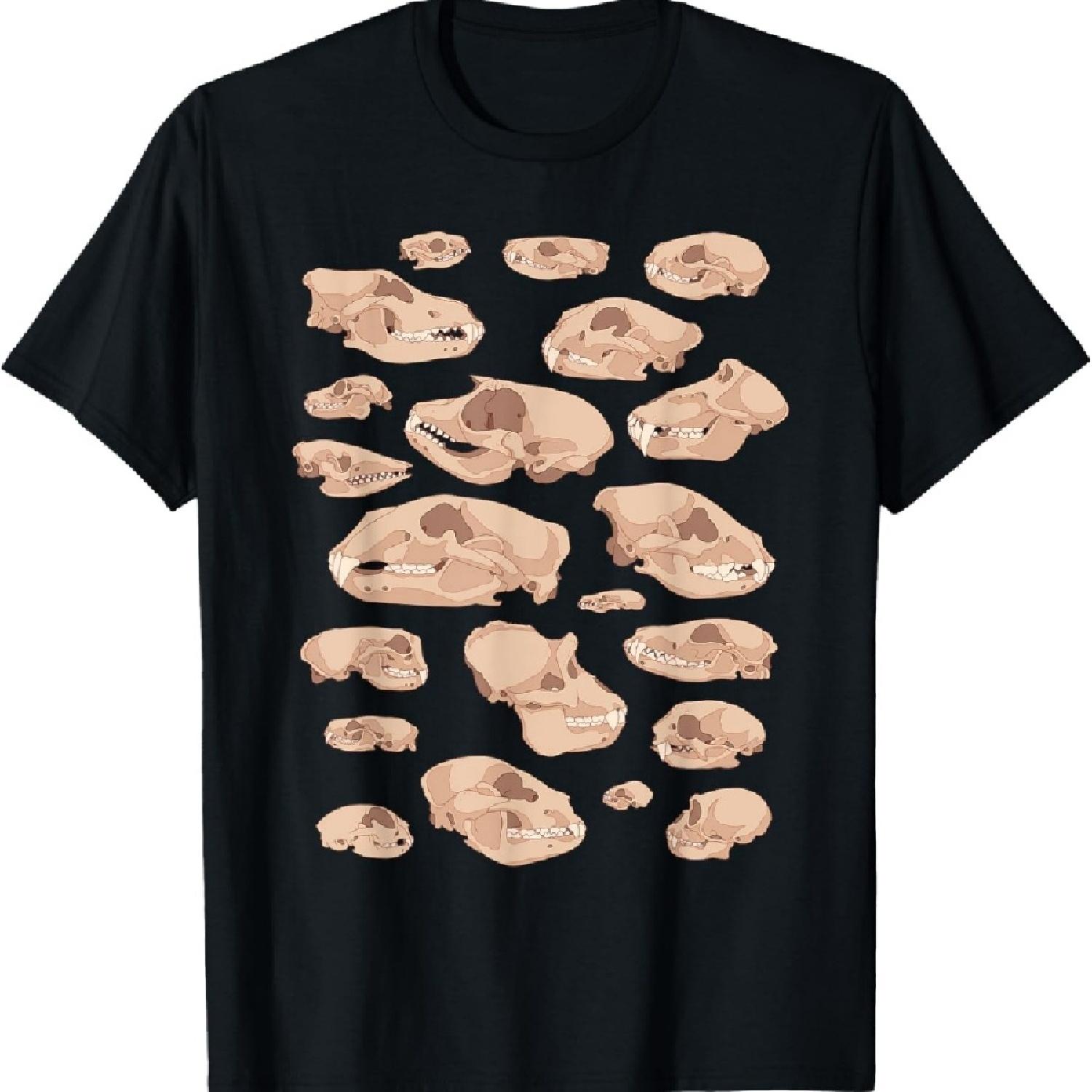 

Черепа животных Биологическая диаграмма Наука и природа Футболка XXXXXL чёрный
