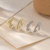 Gold-Plated Pearl Stud Earrings for Women - Fashionable, Light Luxury European & American Style