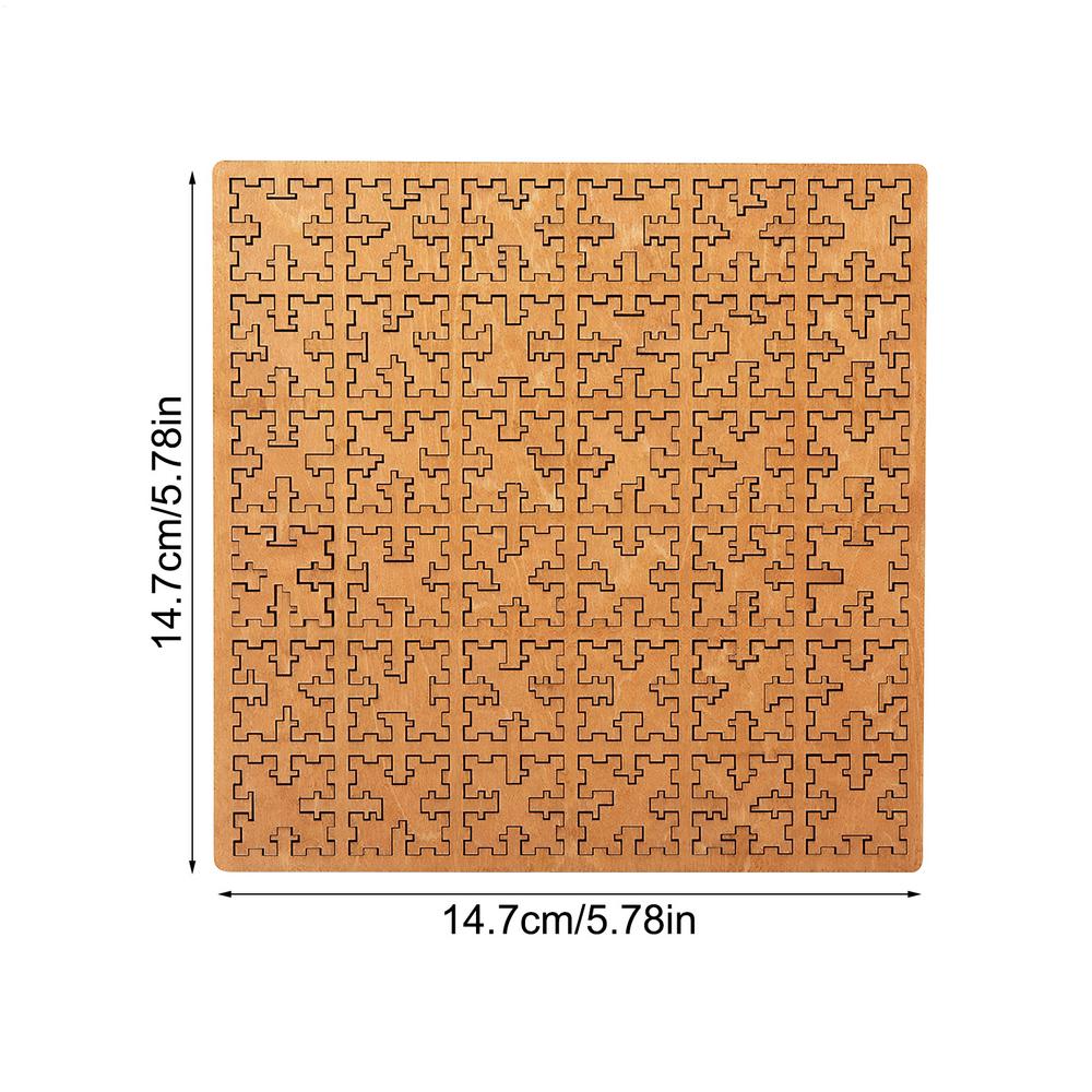 Challenging Wooden Geometry Jigsaw Puzzle for Adults and Teens, Brain Teaser Logic Game Art Toy Gifts for Men, Women, Family