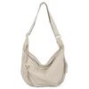 Trendy Women's Soft Cloth Shoulder Bag Solid Color Student Casual Style Big Handbags Crossbody Bags for Women Shoulder Hobos Bag