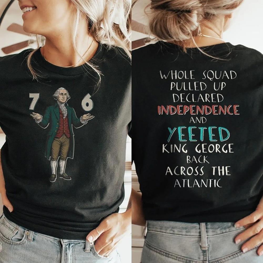 

Six Seven 6-7 7-6 George Washington Cotton T-Shirt L