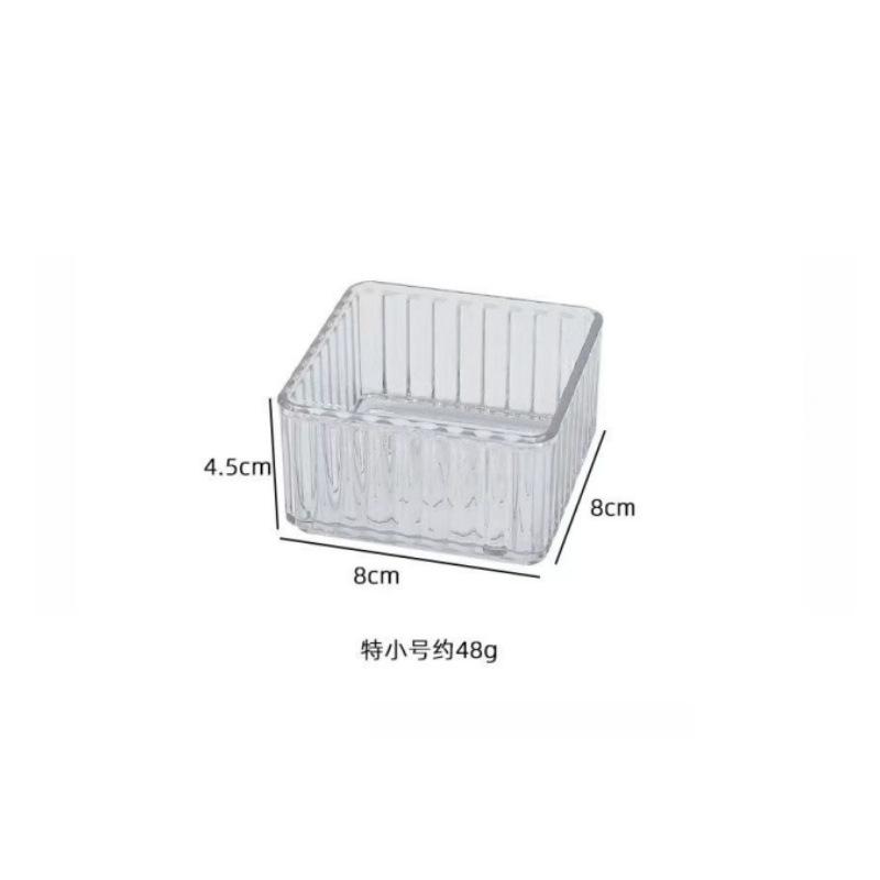 Stackable Acrylic Drawer Organizer - Adjustable Divider Trays for Cosmetics, Modular Makeup Storage Box