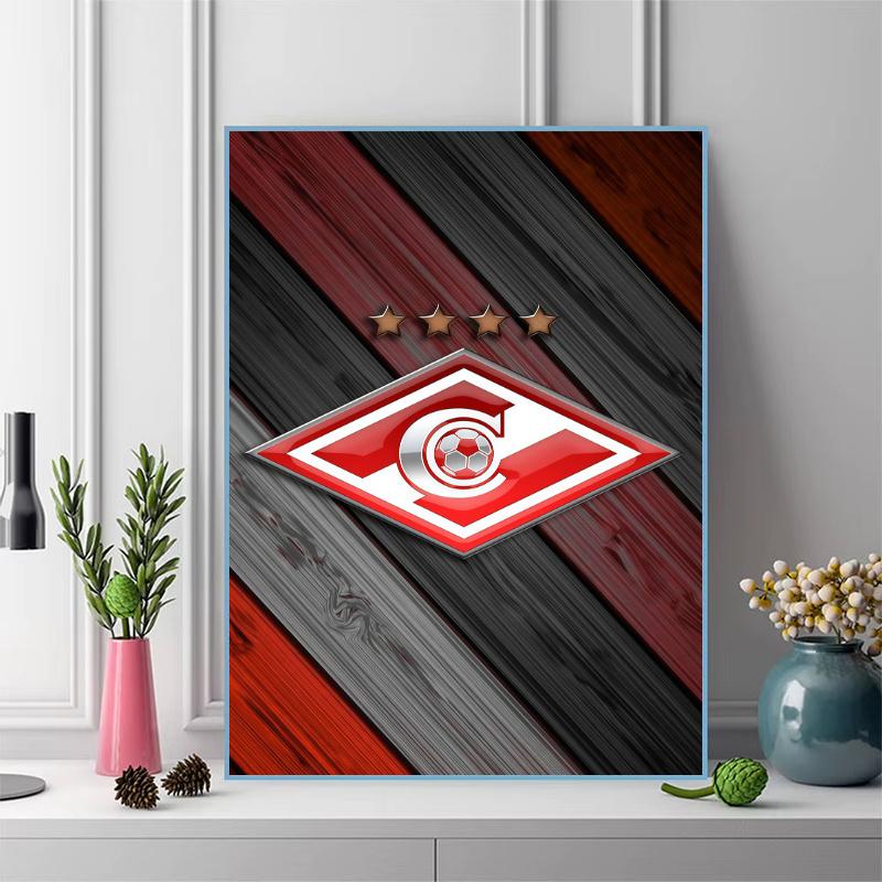 Spartak Moscow Pride.74 100% Round Full Drill 5D DIY Diamond Painting Embroidery Cross Stitch Rhinestone Décor