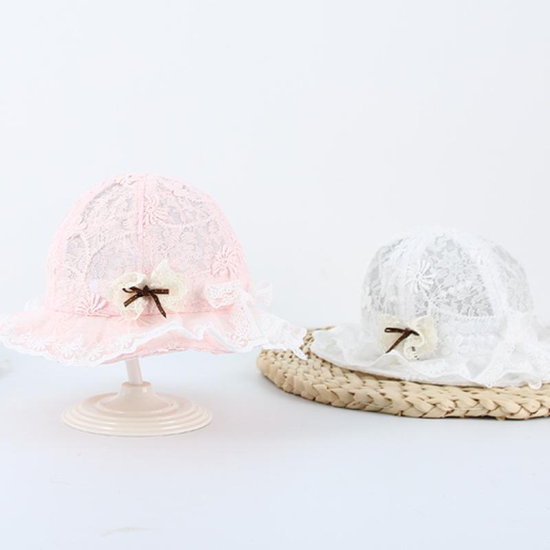 Frühlings- & Sommer-Spitzenbesatz Baby Sonnenschutz Eimerhut