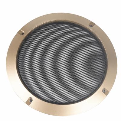 4/5/6.5/8/10in Speaker Grille Metal Iron Wire Decorative Ring Mesh Net Cover Plastic Frame Round Shape Speaker Cover