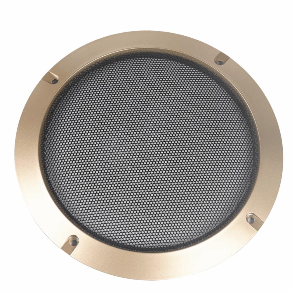 Metal Iron Wire Speaker Grille Plastic Frame Speaker Face Shield Enclosure Mesh Net Cover Car Home 4in золотой