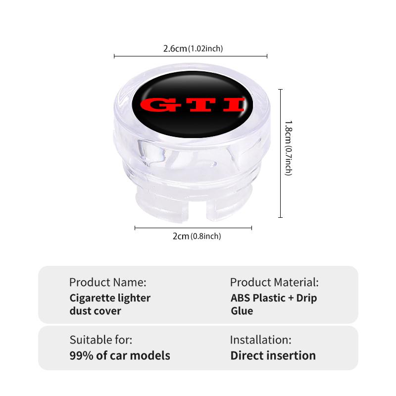 CUP1 Car Cigarette Lighter Dust Proof Protect Cover Lighter Button For Volkswagen VW GTI Tiguan Passat B5 B6 B7 CC Jetta MK5 MK6 Polo