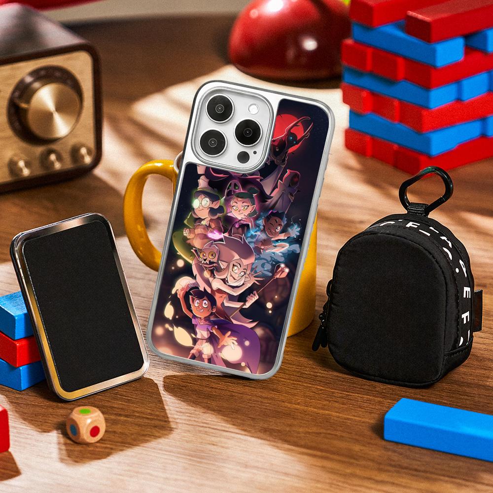 

Super Hot The Owl Houses cartoon Phone Case for iPhone 16 15 14 13 12 11 Pro Max Sheepskin Silver-edged protective case iPhone13