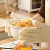 1 Pair Heat Resistant Oven Mitts Anti-scald Heat Insulation Mitts Baking Gloves  Microwave