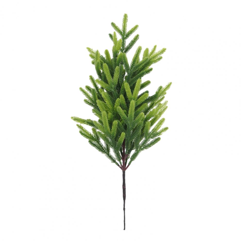 Artificial Norfolk Pine Branch UV-Resistant Faux Greenery Plants Stem Fake Pine Needle Pick Xmas Party Home Decoration