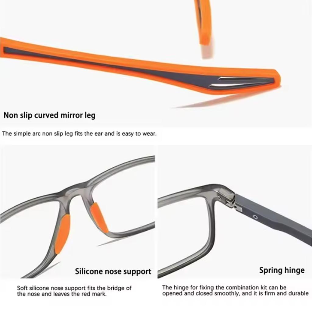 Lesebrille Herren Damen Blaulichtfilter Sportbrille Bereich von +1.0~+3.0