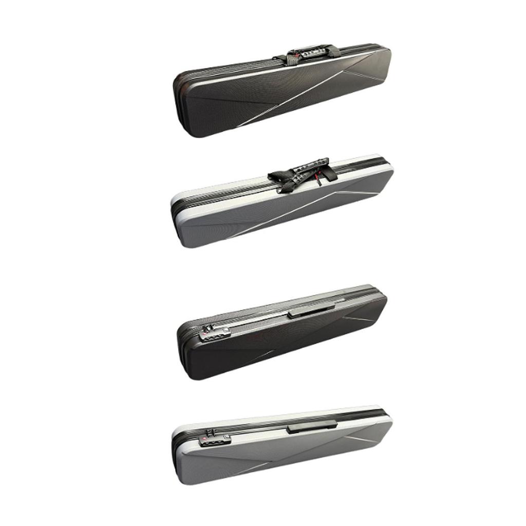 Pool Cue Case Hold up to 3 Butts and 3 Shafts Snooker Cue Box Billiard Stick Carrying Case with Detachable Shoulder Strap