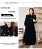 Thickened 300g Corduroy Hepburn-Style Long-Sleeve Dress | Large Autumn/Winter Coffee Break
