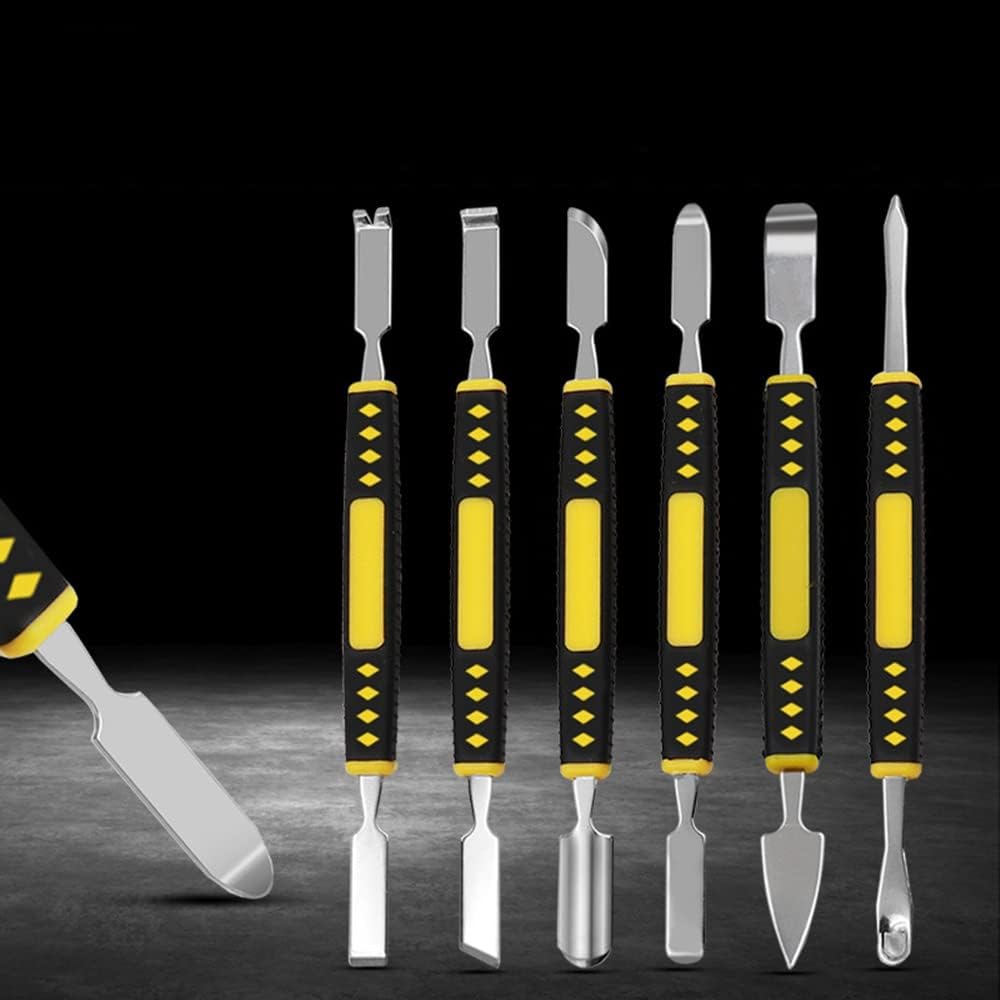 Metal Crowbars 6-Piece Set,Precision Electronics Repair Tools Metal Hand Tool Sets Professional Electronics Repair Tools for Mobile Phone Laptop