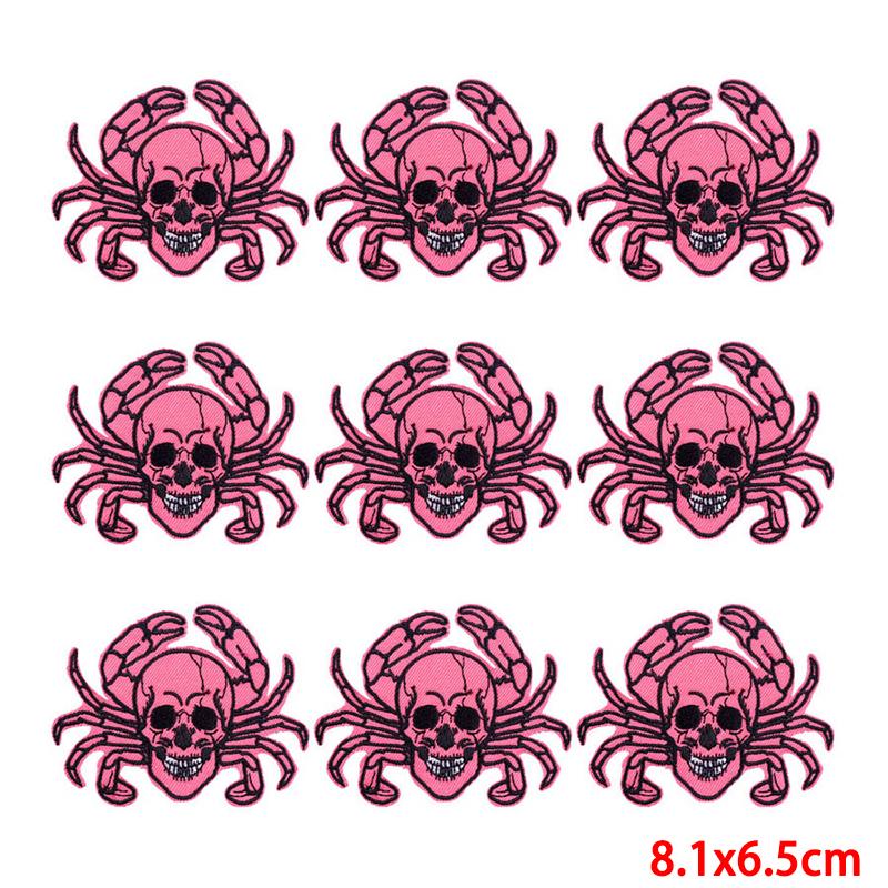 10 Pcs/lot Wholesale Embroidery Patch Iron On Patches For Clothing Patches On Clothes Jackets Decor Applique Sew Supplies