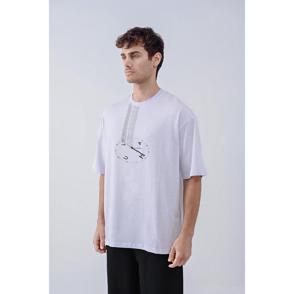 Clock Design White T-shirt 23