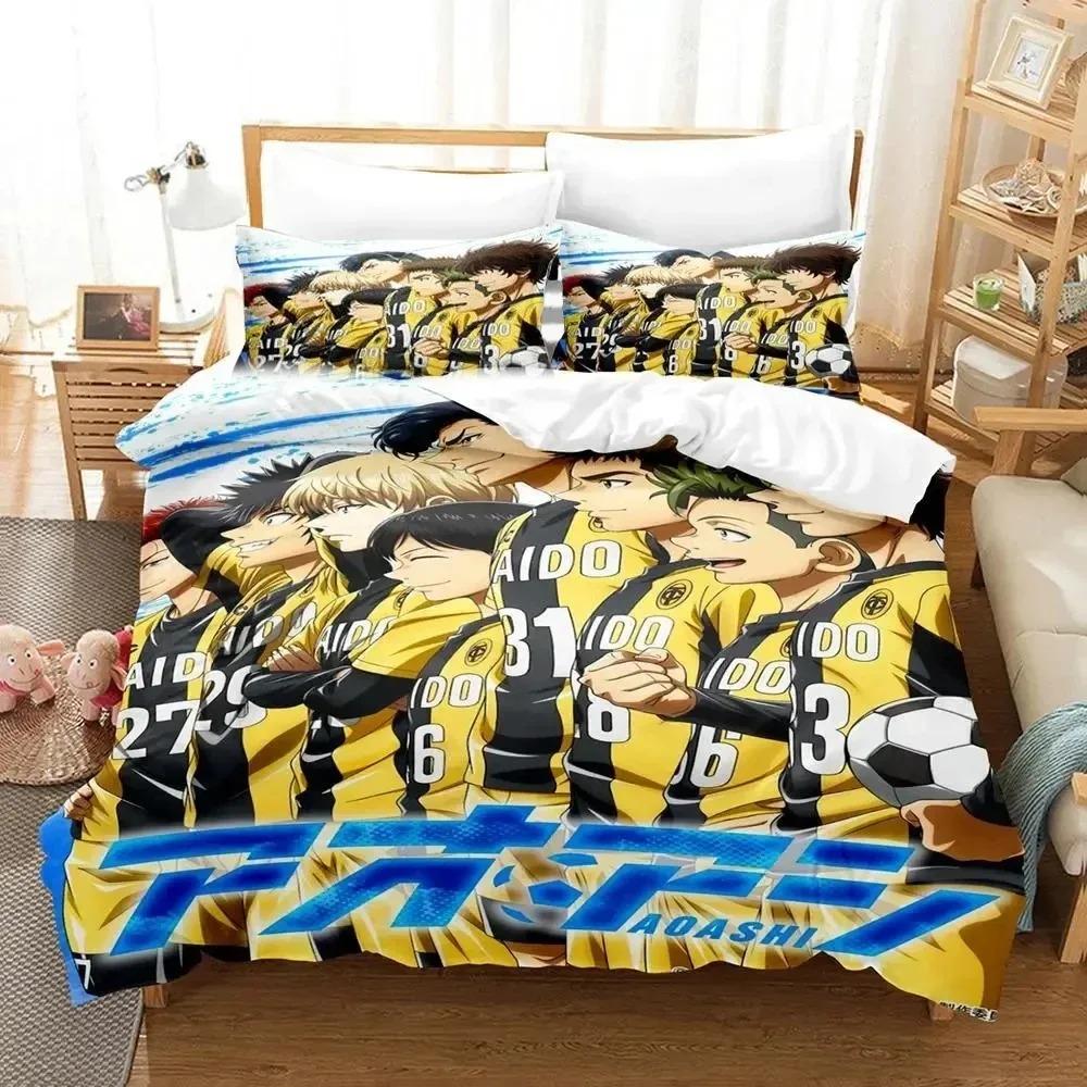 New 3D Printed Anime Ao Ashi AOASHI Bedding Set Duvet Cover Bed Set Quilt Cover Pillowcase Comforter king Queen Size Boys Adult