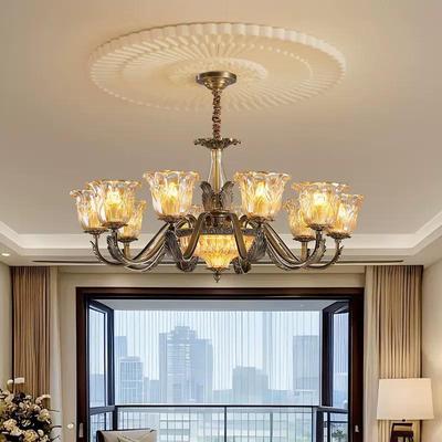 Modern Minimalist Copper Chandelier for Living Room, Restaurant, and Bedroom