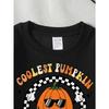 European Sizes Coolest Pumpkin Fashion Glasses Patch Girls' Crew Neck Sweatshirt, Western Top, Long Sleeved, Casual for Little Girls.