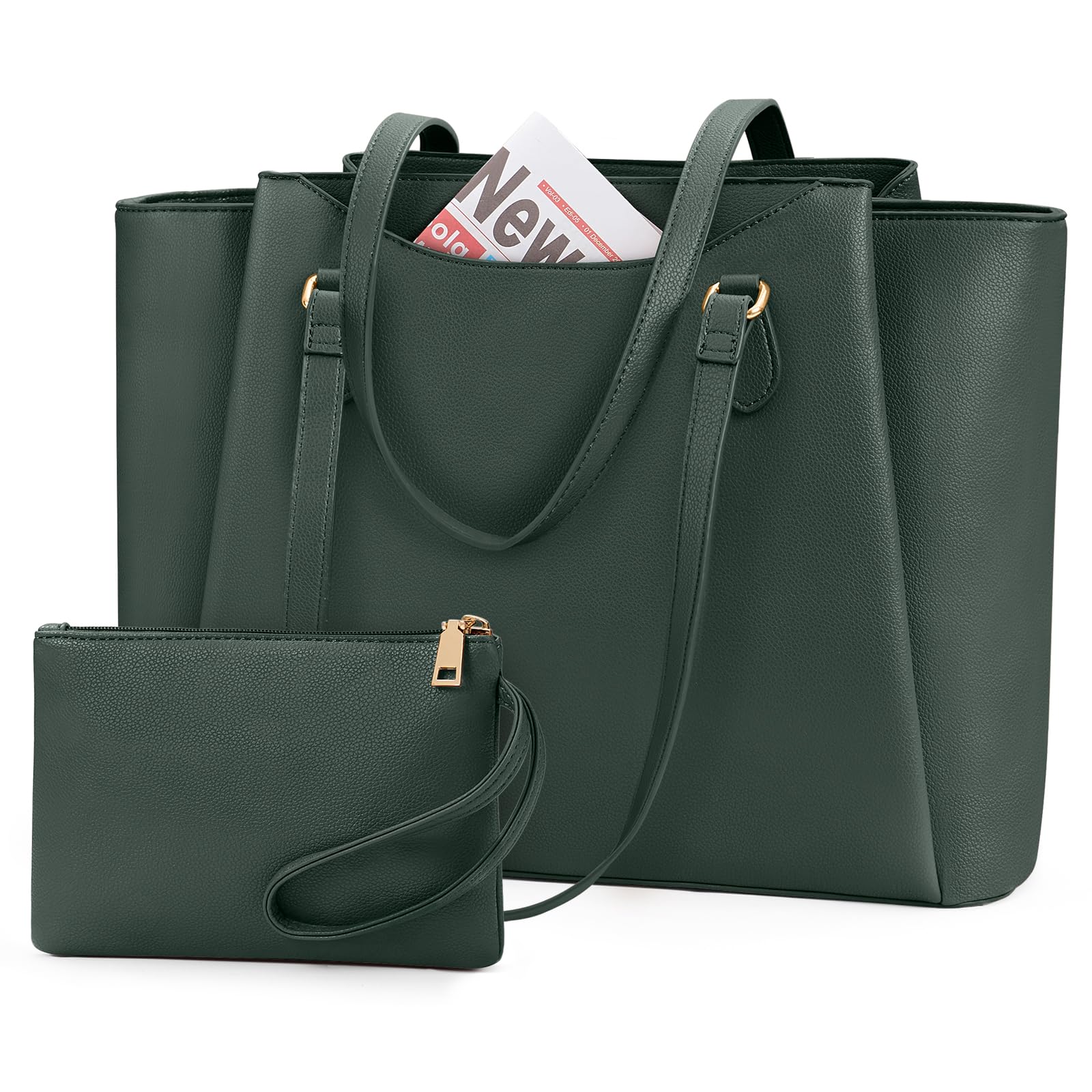 

Деловая сумка для большого с мини внешним офисом вода А4 тоут через плечо рекрутинг работа зеленый [RAINSMORE] женщины, вместимость, чехол, карман, сумка, водоотталкивающий, зелёный